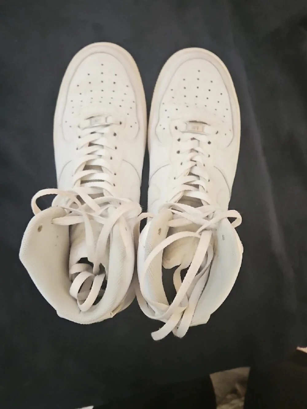 Nike Men’s High-Top Sneakers in Cream/Off-White